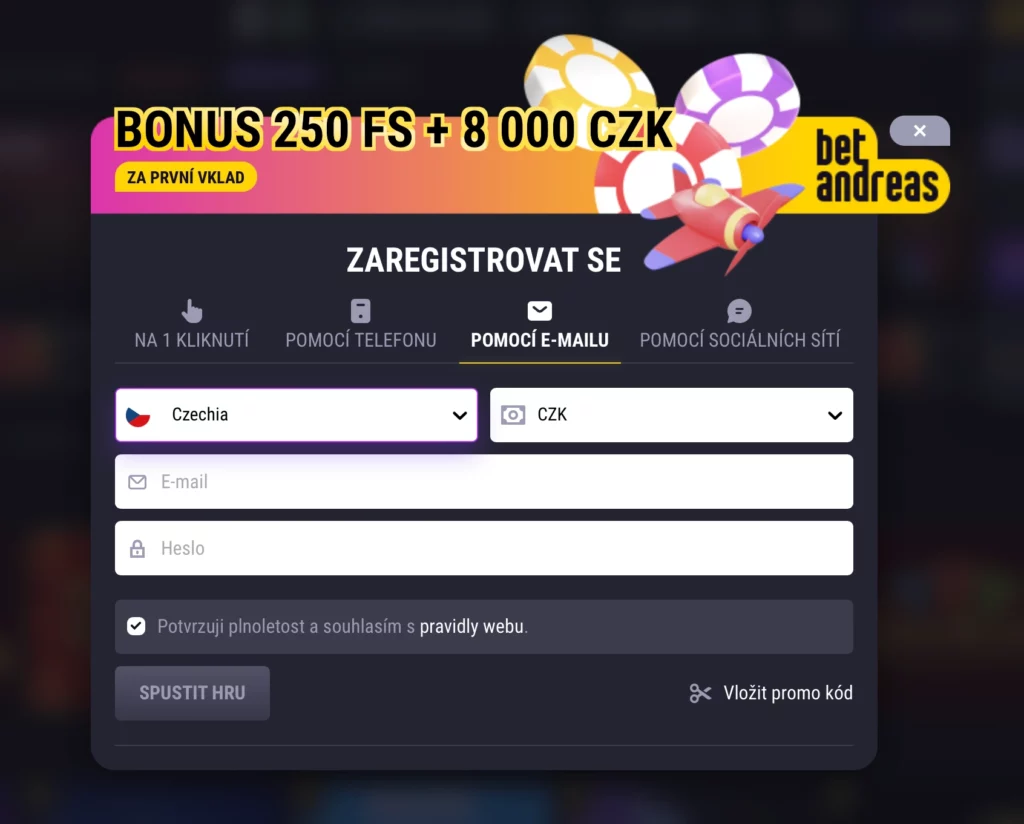 Proces registrace krok za krokem